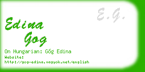 edina gog business card