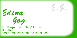 edina gog business card